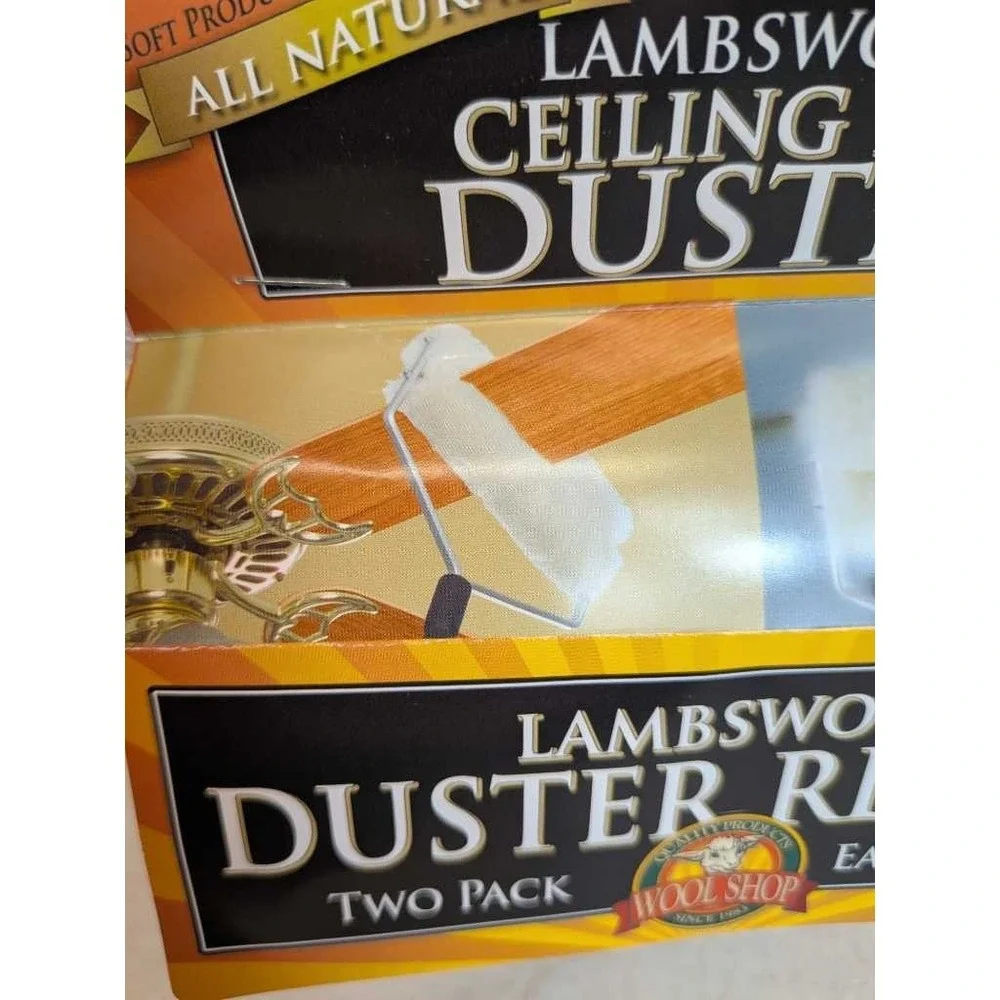 Wool Shop Lambswool Duster Refills Two Pack Ceiling Fan‎ Easy Install